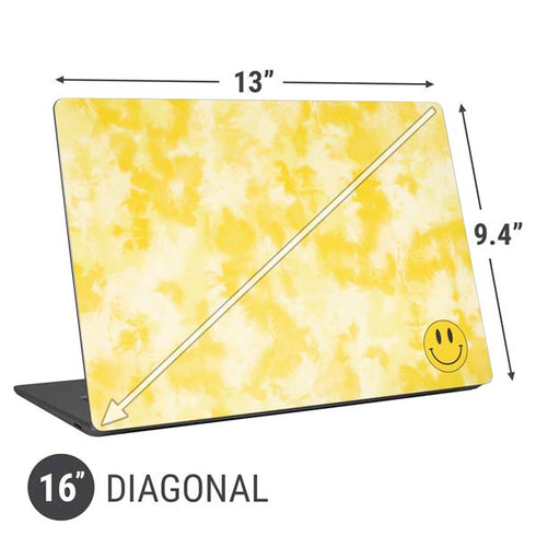 Yellow Tie Die Universal Laptop 16in (13 x 9.4in) Skin